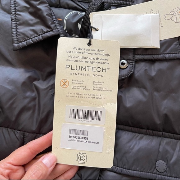 NEW Save the Duck Men's Lightweight Packable Puffer Jacket Black Medium NWT - Picture 7 of 8